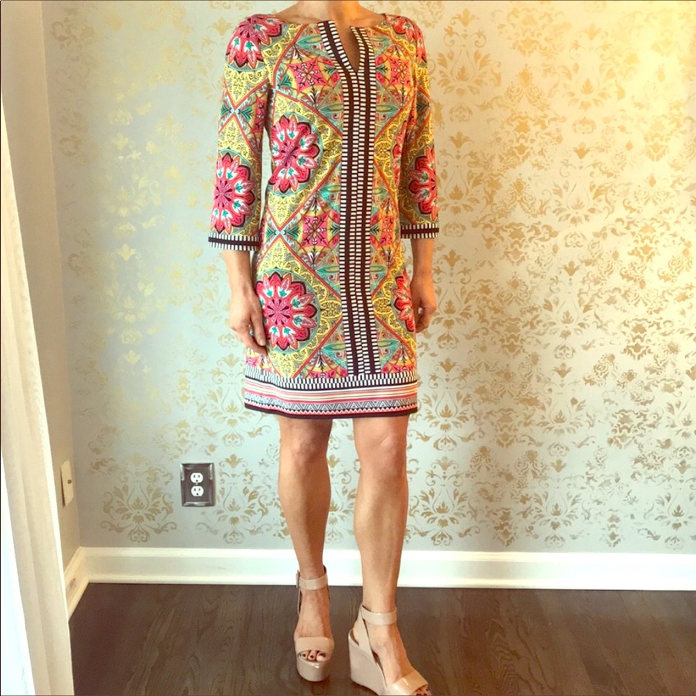 🌼laundry size 8.  Darling tunic dress with 3/4 Sl